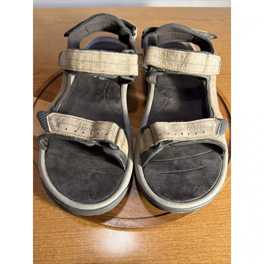 Teva Mens Langdon Sandals Walnut Brown Waterproof Leather Hiking 1015149 Size 13